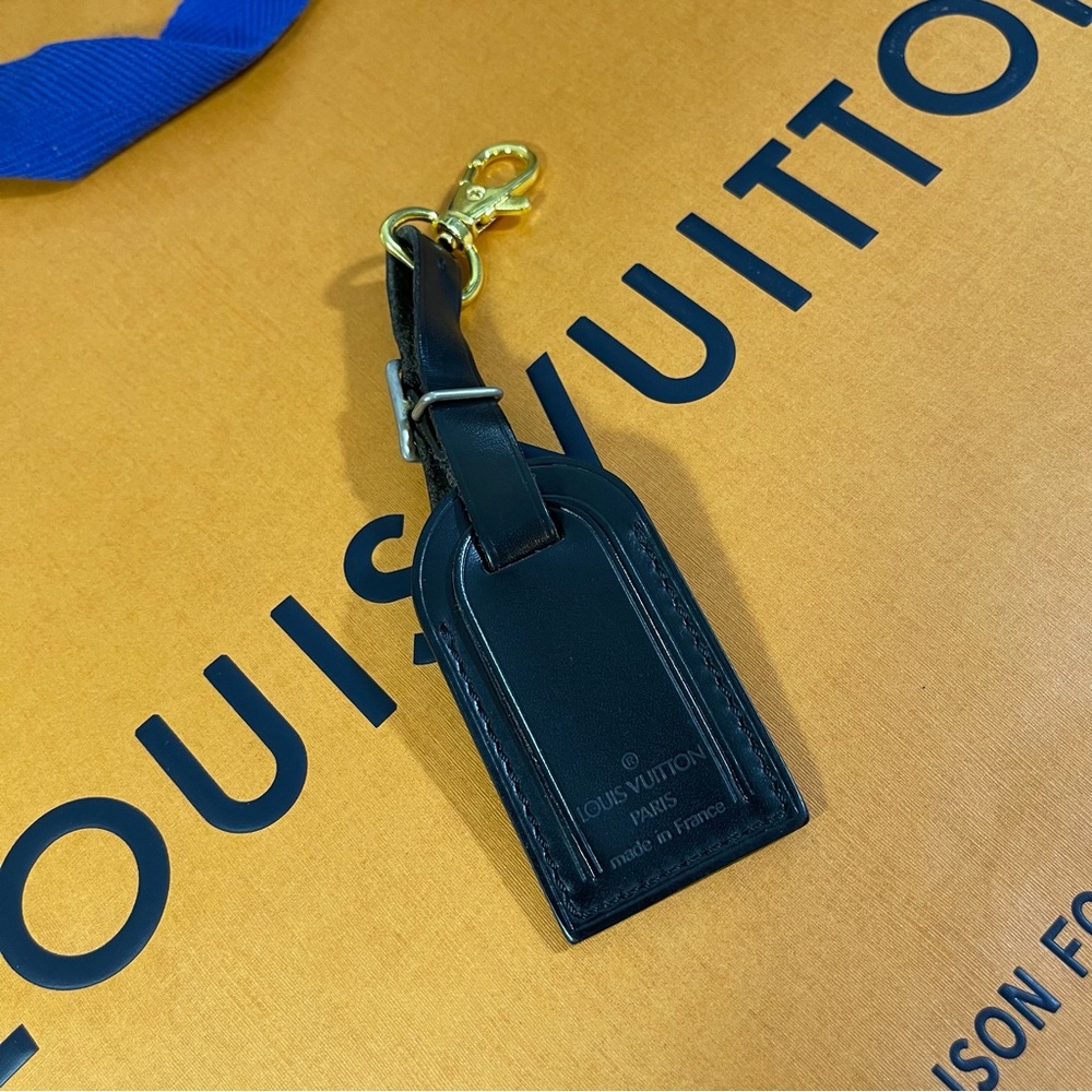 Louis Vuitton Small Black Luggage Tag